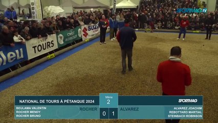National de Tours à pétanque :Rocher vs Alvarez