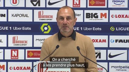 Montpellier - Der Zakarian : "Une mauvaise deuxième période"