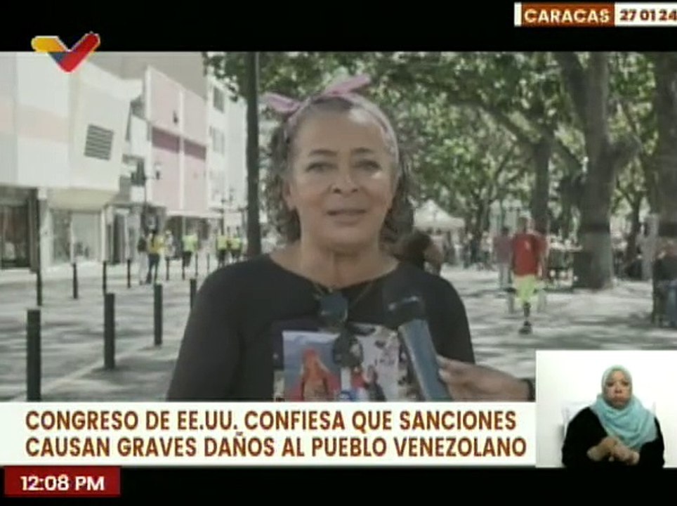 Caracas | Ciudadanos rechazan el cinismo criminal del gobierno de EE. UU.