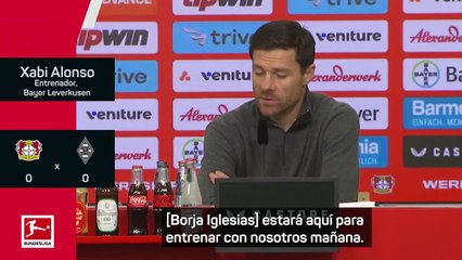Xabi Alonso: "Nuestra idea es que Borja Iglesias tenga un impacto directo"
