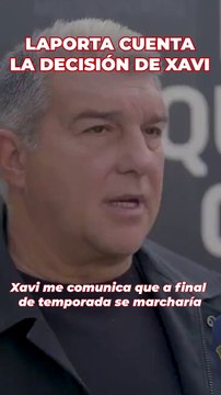 Declaración oficial de Laporta tras la dimisión de Xavi