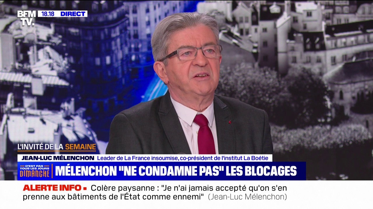 Jean-Luc Mélenchon: "L'autorité de l'État sort diminuée quand elle ne s'exerce que contre les uns et qu'elle ne dit rien contre les autres"