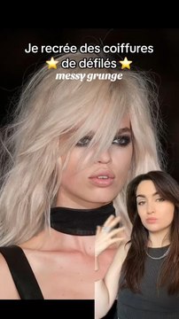 Je reproduis des coiffures de défilés : messy hair ⭐️