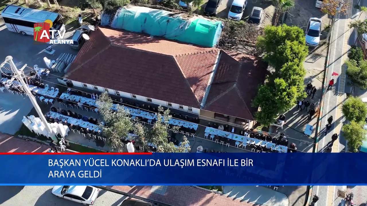 Başkan Yücel Konaklı’da ulaşım esnafı ile bir araya geldi
