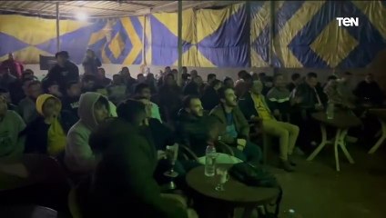 فرحة جماهير المنصورة بعد هدف التعادل