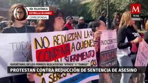 Protestan en Querétaro por reducción de condena de asesino de perros rescatistas