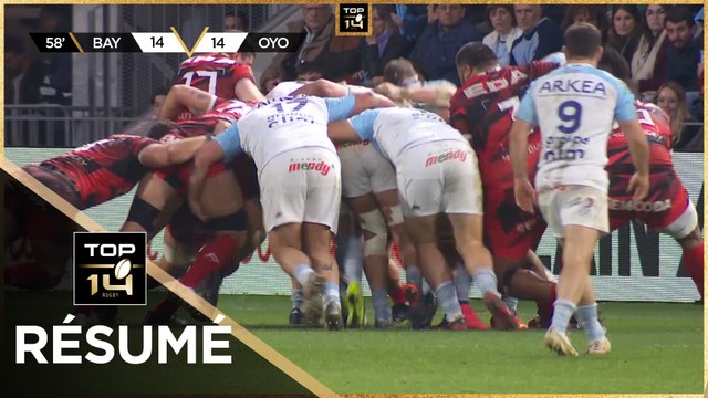 TOP 14 Saison 2023-2024 J13 - Résumé Aviron Bayonnais - Oyonnax Rugby