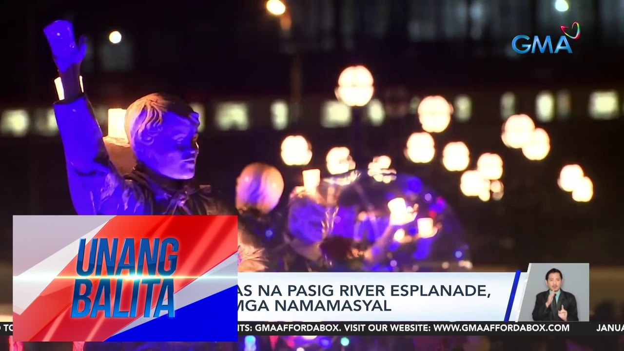 Bagong bukas na Pasig River Esplanade, dinagsa ng mga namamasyal | UB