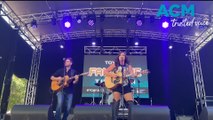 Musicians perform in the 52nd Country Music Festival in Tamworth