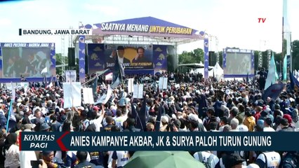 Momen JK dan Surya Paloh Turun Gunung Temani Anies Kampanye Akbar di Bandung