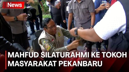 Mahfud MD Naik Bentor ke Silaturahmi Tokoh Masyarakat di Pekanbaru