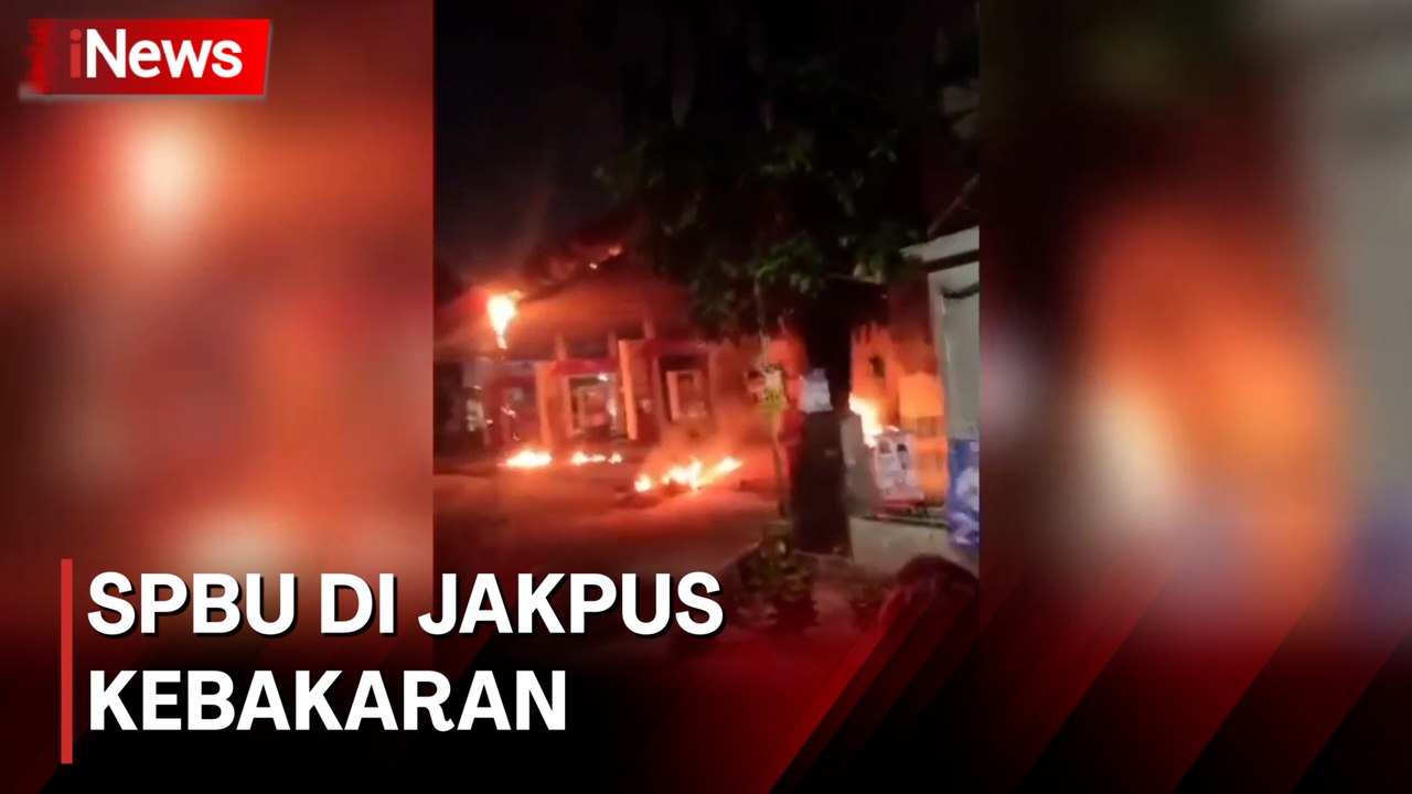 SPBU di Kawasan Johar Baru Jakpus Hangus Terbakar
