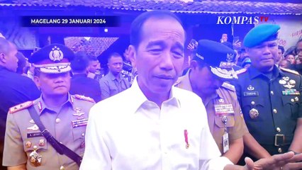 Kata Jokowi usai Pantau Harga Sembako di Pasar Mungkid, Magelang