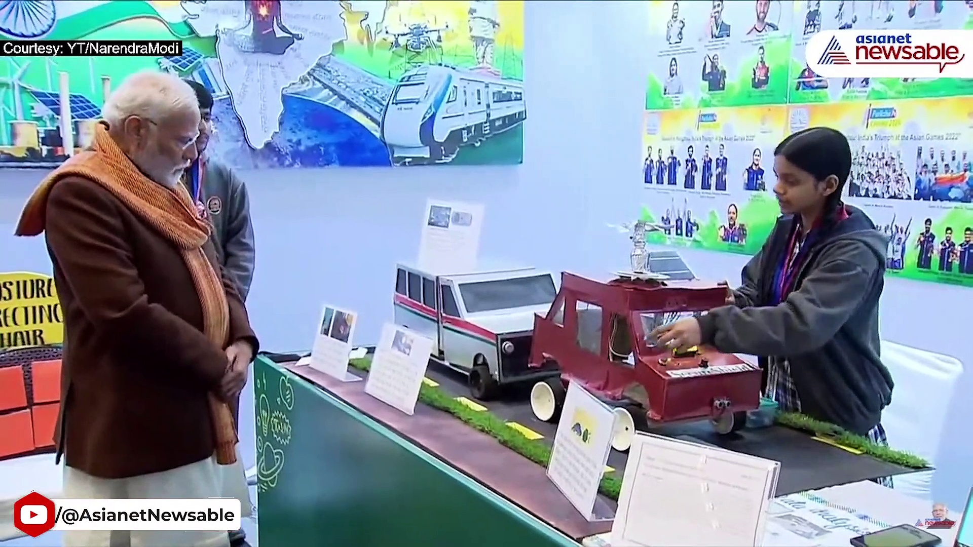 Pariksha Pe Charcha 2024: PM Modi checks out projects of students ahead of 7th edition at Bharat Mandapam