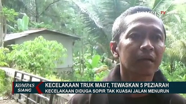 Sopir Tak Kuasai Jalan Menurun, Truk Pembawa Puluhan Peziarah Terguling hingga 5 Orang Tewas