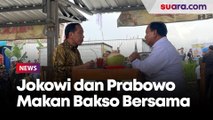 Usai Resmikan Graha Utama di Akademi Militer Malang, Jokowi dan Prabowo Makan Bakso Bersama