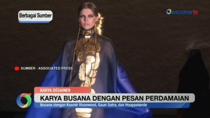 Pesan Perdamaian pada Koleksi Designer Prancis Stephane Rolland