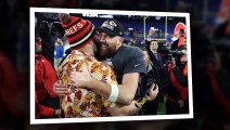 Taylor Swift WARMLY HUGS Donna Kelce after Travis wins the AFC championship