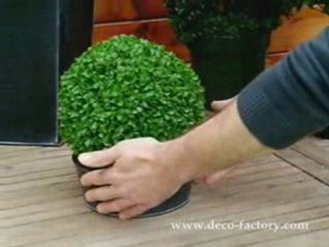 boule de buis artificiel six diamètres sur Deco Factory