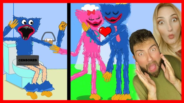 HUGGY WUGGY EN KOMİK ANİMASYONLAR POPPY PLAYTİME HAN KANAL KÜBRA NİSA