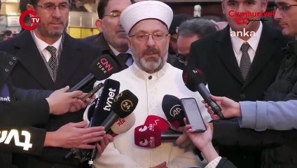 Diyanet İşleri Başkanı Erbaş, Santa Maria Kilisesi'nde_ Hangi dinin mabedi olursa olsun...
