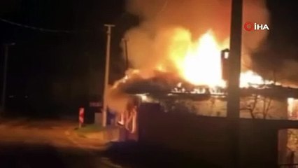 Bursa’da gece yarısı korkutan yangın