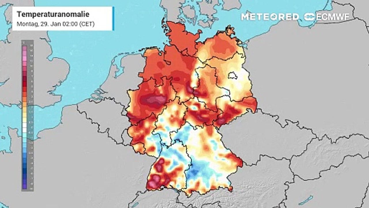 Frühlingsluft im Januar! Die Höchstwerte liegen in diesen Tagen deutlich über den Normalwerten für diese Jahreszeit!