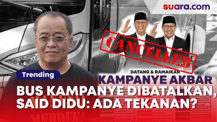 Pesanan Bus Kampanye AMIN Mendadak Dibatalkan, Didu Duga Ada Tekanan 🚍