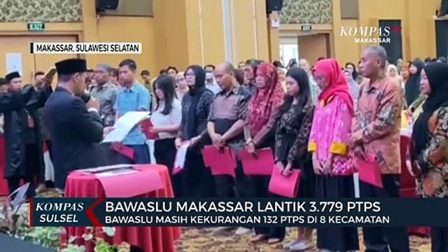 Bawaslu Makassar Lantik 3.779 PTPS