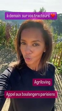 Karine Le Marchand annonce qu'elle rentre de province pour rejoindre les agriculteurs qui manifestent à Paris et pour aller les soutenir sur les barrages