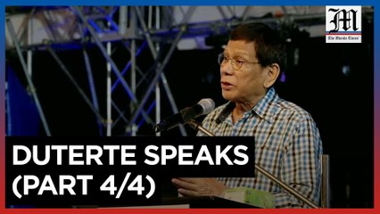 Duterte at Davao City prayer rally (Part 4/4)