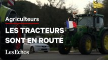 Agriculteurs : une trentaine de tracteurs est en route vers Paris