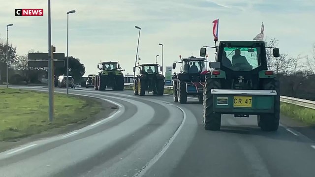 Agen : les agriculteurs en route vers Rungis
