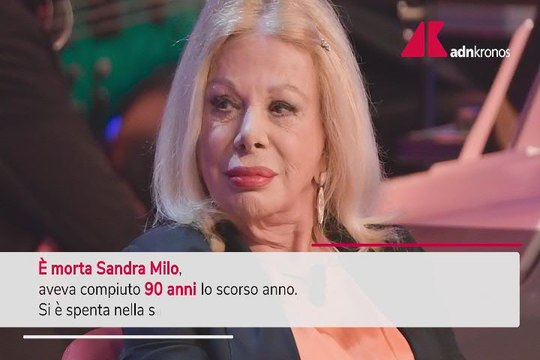 Addio a Sandra Milo, l'attrice 'musa' di Fellini morta a 90 anni