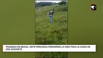 Tragedia en Brasil: siete personas perdieron la vida tras la caída de una avioneta