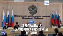 La comisión electoral rusa confirma la candidatura de Putin para las presidenciales de marzo