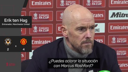 Ten Hag, sobre Rashford: "Es un asunto interno"