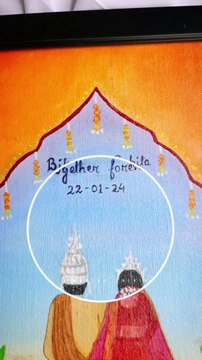 FRAMED CANVAS PAINTING ️