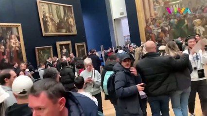 Prancis Krisis, Lukisan Mona Lisa Disiram Sup Oleh Pendemo