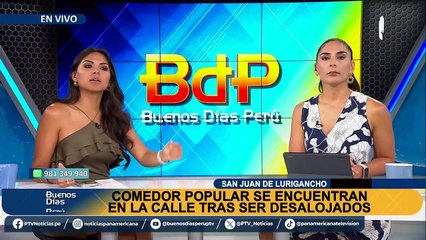 Desalojan comedor popular en SJL y personas comen en la calle