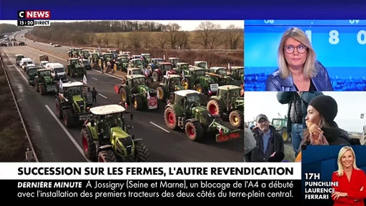 Crise des agriculteurs - Regardez Karine Le Marchand qui arrive sur un barrage sur l'A4 et qui est ovationnée: "Il ne faut pas lâcher tant que vous n'avez pas des choses concrètes!"