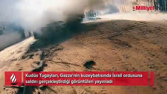 Kudüs Tugayları, İsrail ordusuna saldırı görüntülerini yayınladı