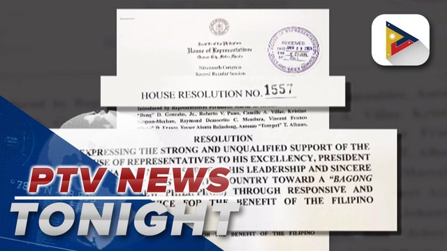 Lower House adopts resolution expressing full support to PBBM
