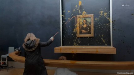 La Joconde est recouverte de soupe par des militantes