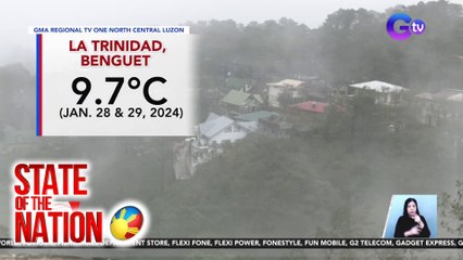 Mababang temperatura sa bansa ngayong Amihan Season, ramdam sa Benguet at Baguio City | SONA