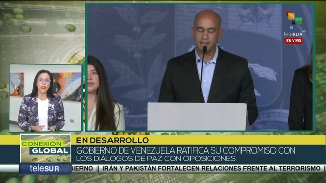 Venezuela ratifica su compromiso con los diálogos de paz con la oposición