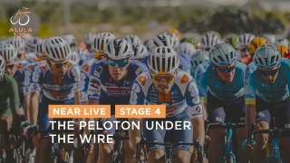 The peloton under the wire - Stage 4 - The AlUla Tour 2024