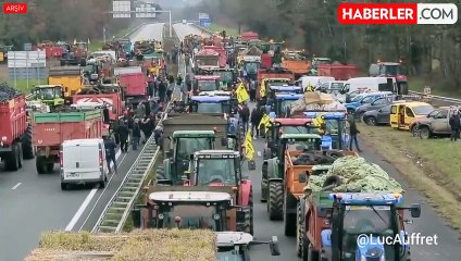 Avrupa'da Çiftçiler Tarım Politikalarını Protesto Ediyor