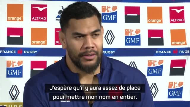 Bleus - Quand Taofifenua espère que son nom passera en entier sur le maillot