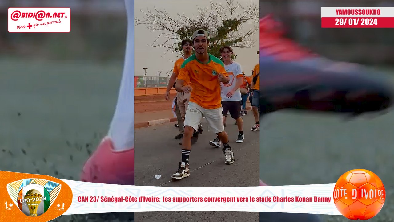 CAN 23: Sénégal-Côte d’Ivoire-  les supporters convergent vers le stade Charles Konan Banny